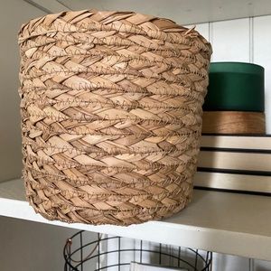 Target coiled rope storage baskets
